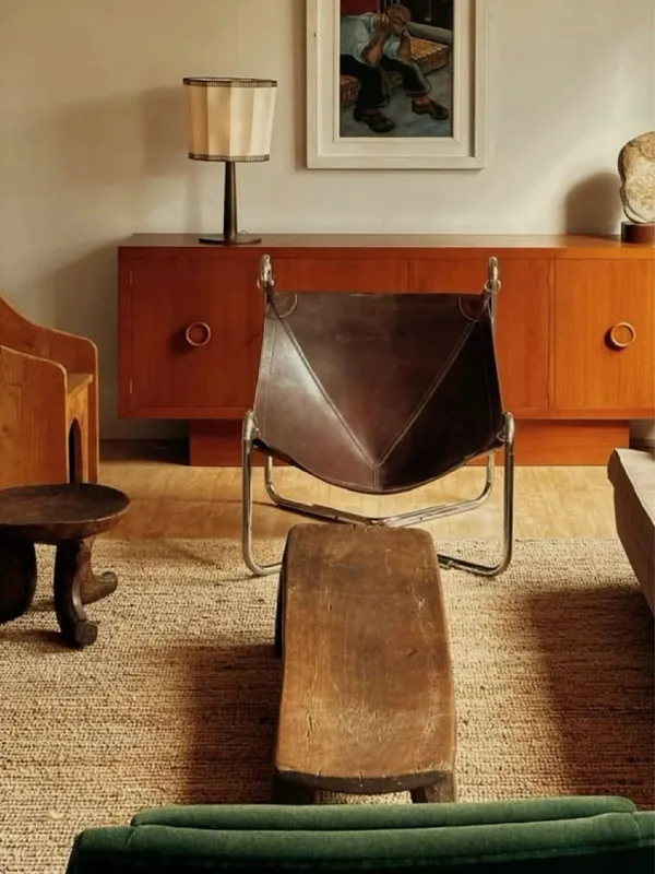 Interior with natural light and warm materials