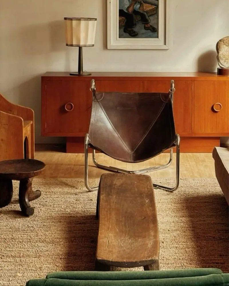 Interior with natural light and warm materials